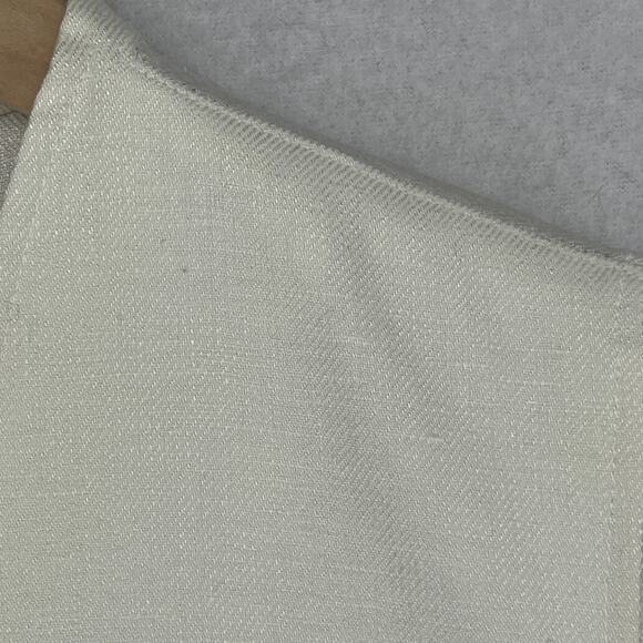 LAUREN RALPH LAUREN Vest Womens 10 Linen Waistcoat Button Front Woven Off White - Picture 9 of 14